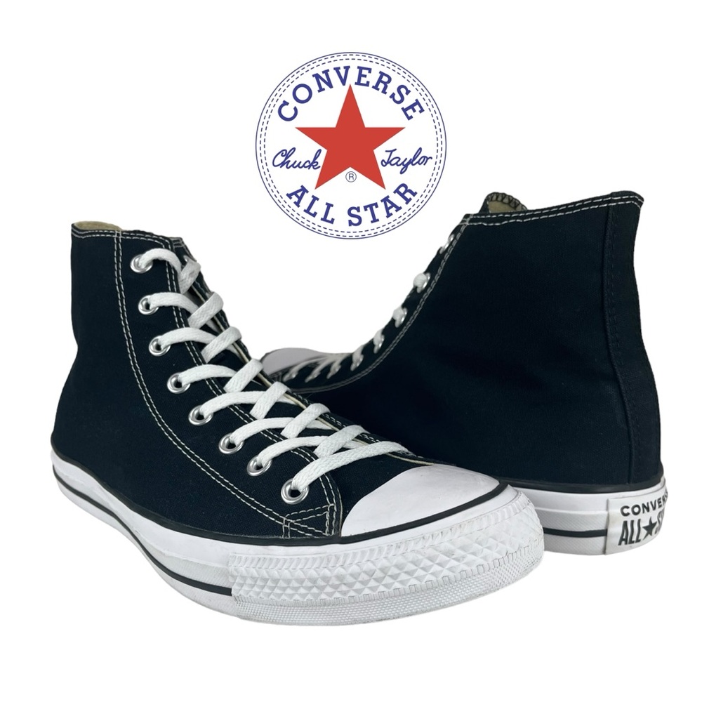 Converse Chuck Taylor All Star Men 12 | Women 14‎ Black & White Hi-Top Sneakers